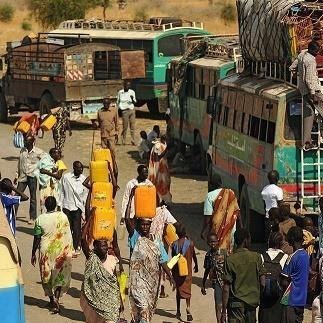 السودان یستقبل ربع ملیون نازح من جنوب السودان