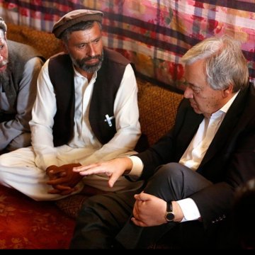 الأمین العام فی أفغانستان تضامنا مع المسلمین بأنحاء العالم