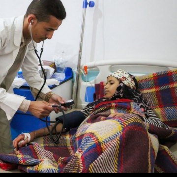 بیان مشترک للیونیسف ومنظمة الصحة یشیر إلى تجاوز حالات الکولیرا المشتبه بها فی الیمن الـ200,000 حالة