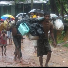  عنف-ضد-الروهینجا - میانمار: 270 ألف شخص یفرون من العنف إلى بنغلادیش واستمرار النزوح یستنفد قدرة المخیمات