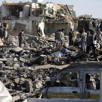 حمله جنگنده‌های ائتلاف عربستان به منطقه رازح یمن
