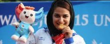  ورزشکار - نجمه خدمتی دختر طلایی ایران