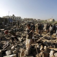 اینفوگرافیک/۸۰۰ روز پس از جنایات عربستان در یمن - یمن. Wall Street Journal