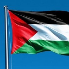  فلسطین - پرچم فلسطین بر فراز ساختمان شهرداری ایرلند برافراشته می شود