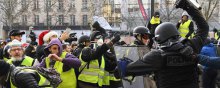  خشونت - آماری از نتایج استفاده پلیس فرانسه از روش‌های خشونت‌آمیز در مقابله با جلیقه‌زردها