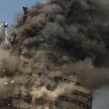  tehran - Tehran building collapse: Pray for firefighters