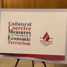  S-AZ-S-AZ-odvv - “Unilateral Coercive Measures as an Instrument of Economic Terrorism” Exhibit Held